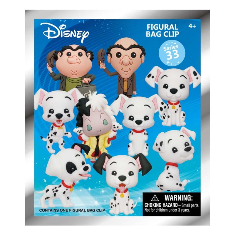 Disney 3D PVC Bag Clips 101 Dalmations Series 33 Display (24)