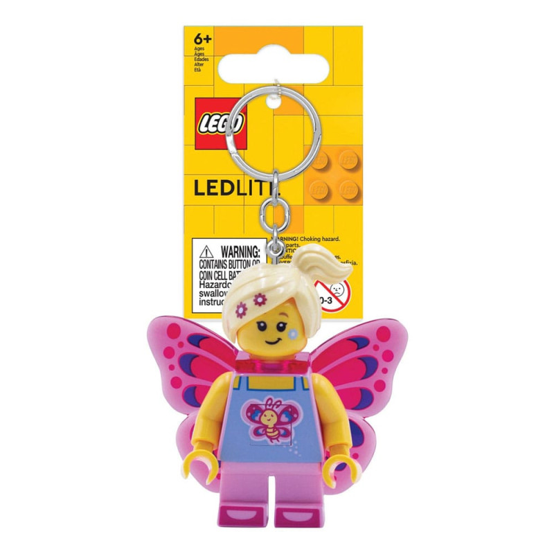 LEGO Iconic Light-Up Keychain Butterfly Girl 8 cm 1