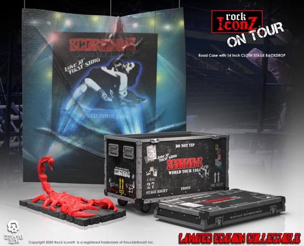 Scorpions Rock Ikonz On Tour World Tour 1984 Road Case Statue + Stage Backdrop