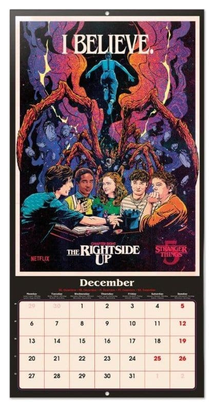 Stranger Things Wall Calendar 2027 30 x 30 cm 2