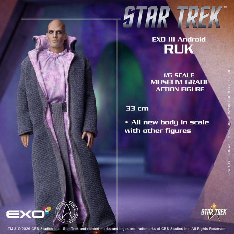 Star Trek: The Original Series Action Figure 1/6 Ruk EXO III Android 33 cm 10