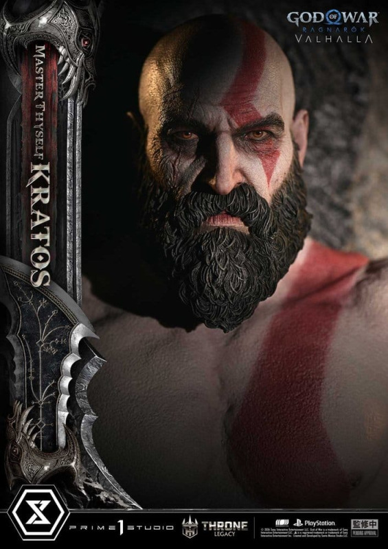 Throne Legacy God of War Series Statue 1/3 Ragnarok Master Thyself Kratos 67 cm 3