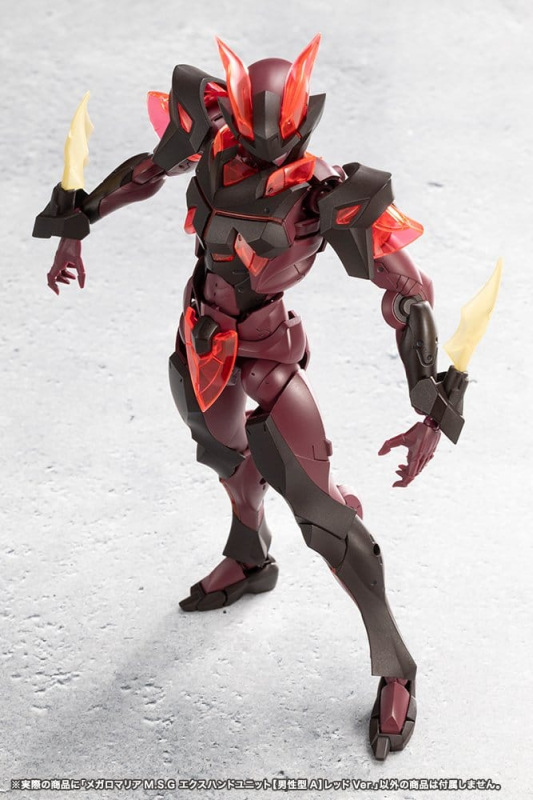 Megalomaria Unlimited Universe Model Kit Accessory Set Ex Hand Unit Male Type A Red Ver. 7