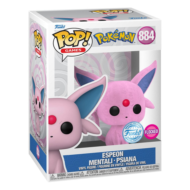 Pokemon POP! Games Vinyl Figure Flocked Espeon 9 cm 1