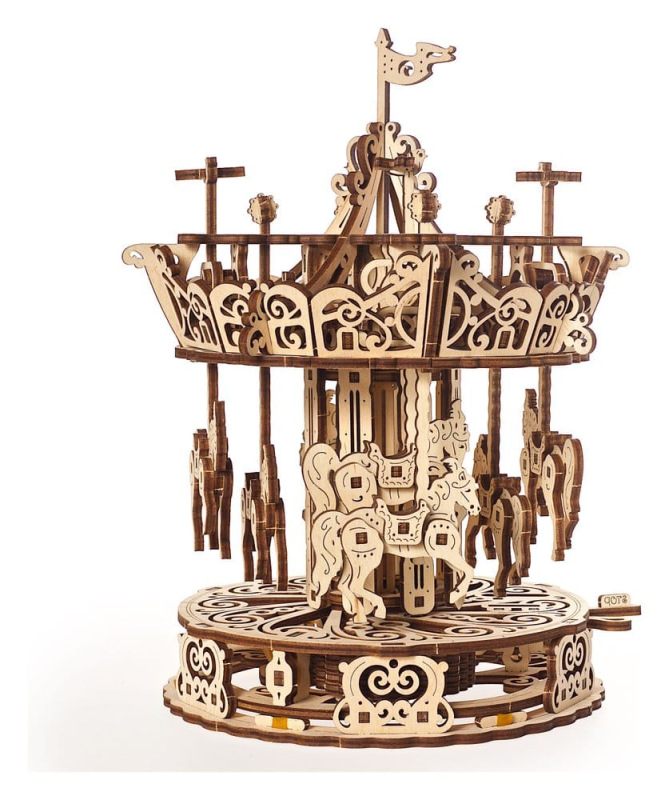 Ugears 3D Wooden Puzzle Carousel 13