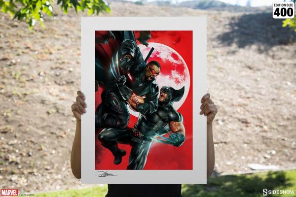 Marvel: Wolverine vs Blade - Art Print 46 x 61 cm - unframed - Sideshow