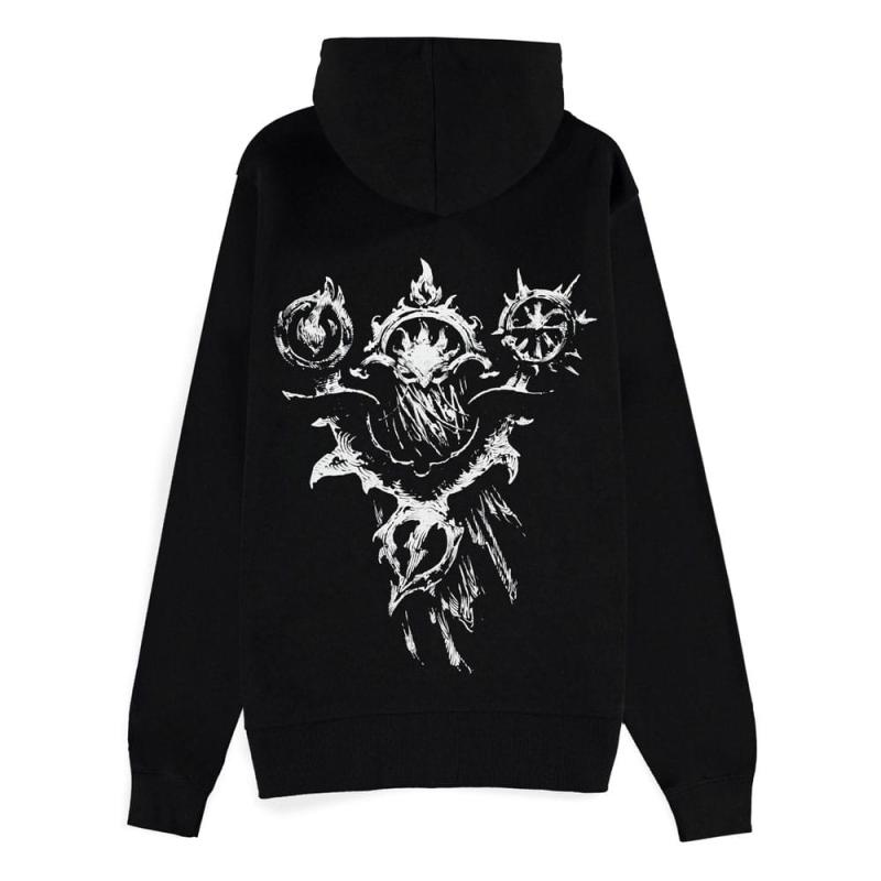 Diablo IV Zipper Hoodie Sweater Sorcerer Sigil Size M