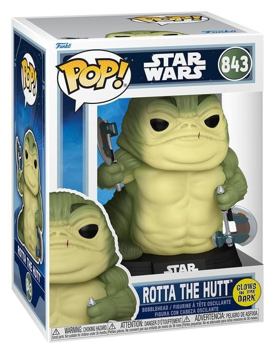 Star Wars: The Mandalorian and Grogu POP! Vinyl Figure Rotta the Hutt (Glow) 9 cm 2