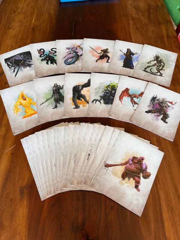 Dungeons & Dragons RPG Encounter Cards Challenge Rating 0-6: Pack 2 *english*