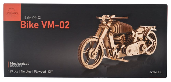 Ugears 3D Wooden Puzzle Bike VM-02 11