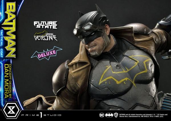 DC Comics: Batman Dark Detective Tactical Coat Design by Dan Mora 1/4 Deluxe Statue - P1