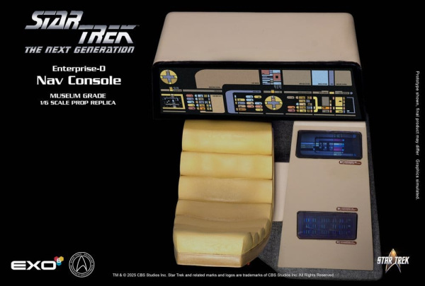 Star Trek: The Next Generation Replica 1/6 Enterprise-D Bridge Consoles Set 9