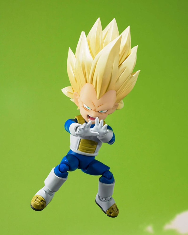 Dragon Ball S.H.Figuarts Action Figure Super Saiyan Level 3 Vegeta (mini) Daima 8 cm 6