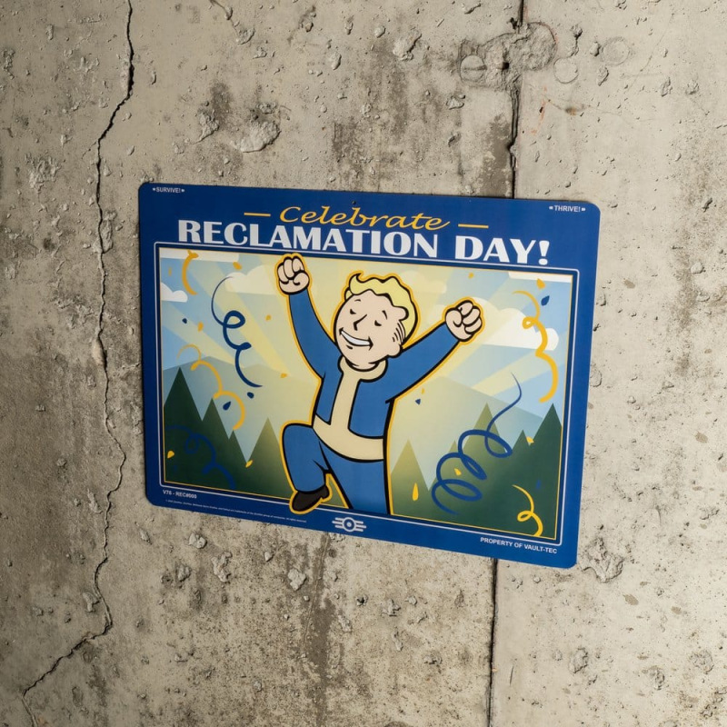 Fallout Metal Sign Reclamation Day 1