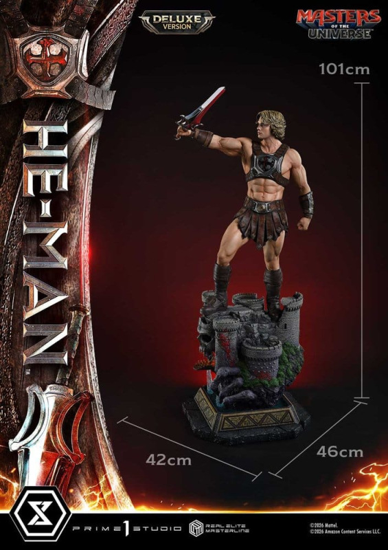 Masters of the Universe (2026 Film) Real Elite Masterline Series Statue 1/3 He-Man Deluxe Version 11 13