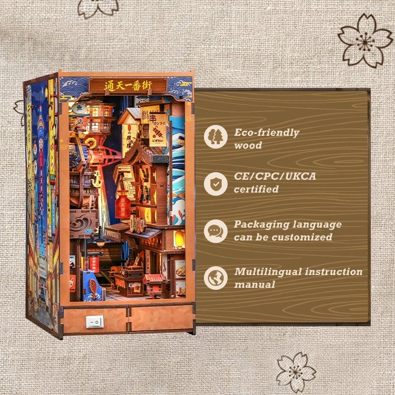 Book Nook Tsutenkaku Ichiban Street 23 x 12 cm 5