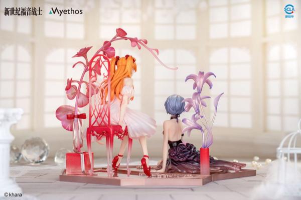 Evangelion PVC Statue 1/7 Rei Ayanami & Asuka Shikinami Langley: Whisper of Flower Ver. Set