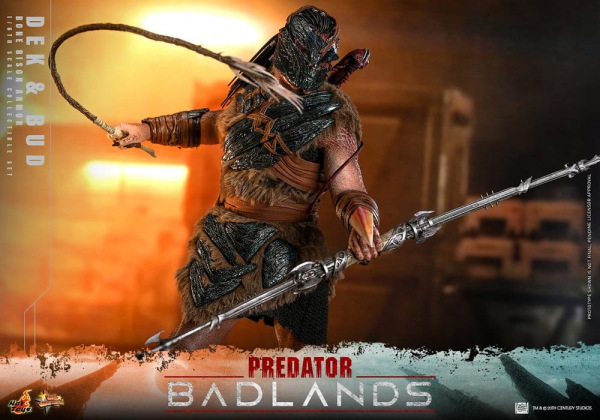 Predator: Badlands Movie Masterpiece Action Figures 2-Pack 1/6 Dek (Bone Bison Armor) and Bud 31 cm 4