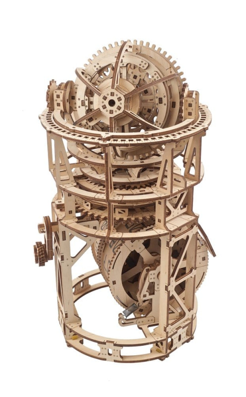 Ugears 3D Wooden Puzzle Sky Watcher Tourbillon Table Clock 4