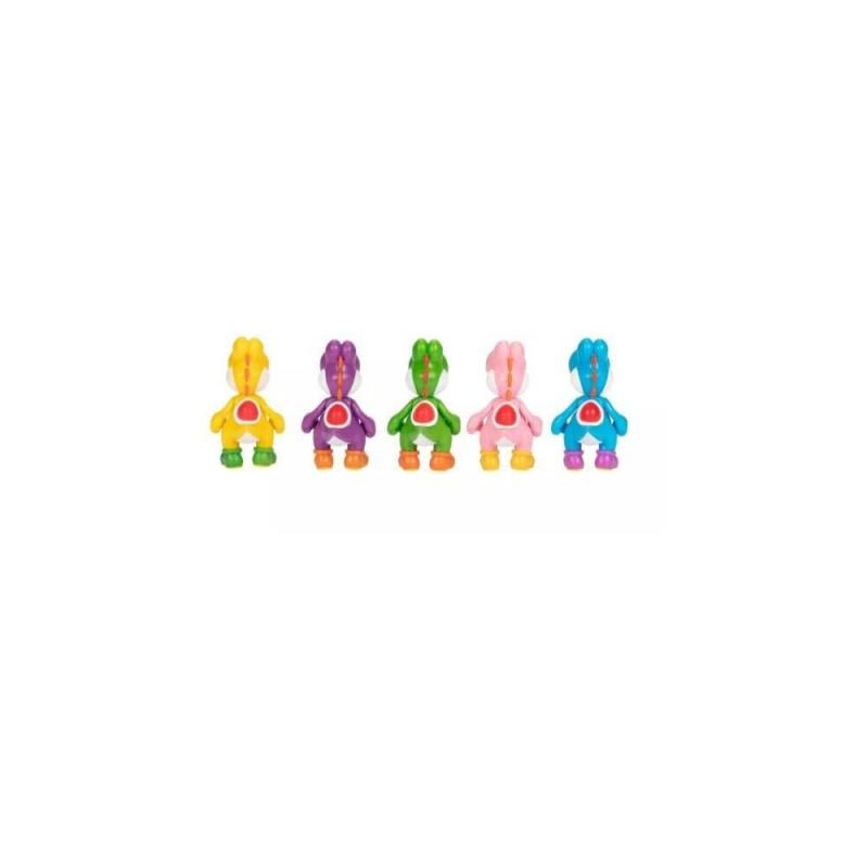 World of Nintendo Super Mario Mini Figure 5-Pack Super Mario Wiggler, Mario und Luigi 6 cm