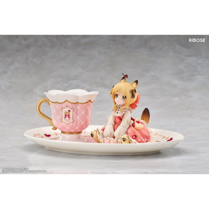 Original Character DLC Series PVC Figure Tea Time Cats Orange Cat 10 cm 5