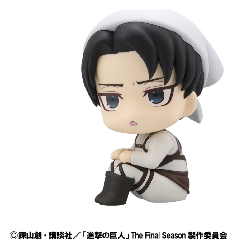 Attack on Titan Look Up PVC Statues Levi Cleaning up Ver. & Mikasa Ackerman (with gift) 11 cm 13