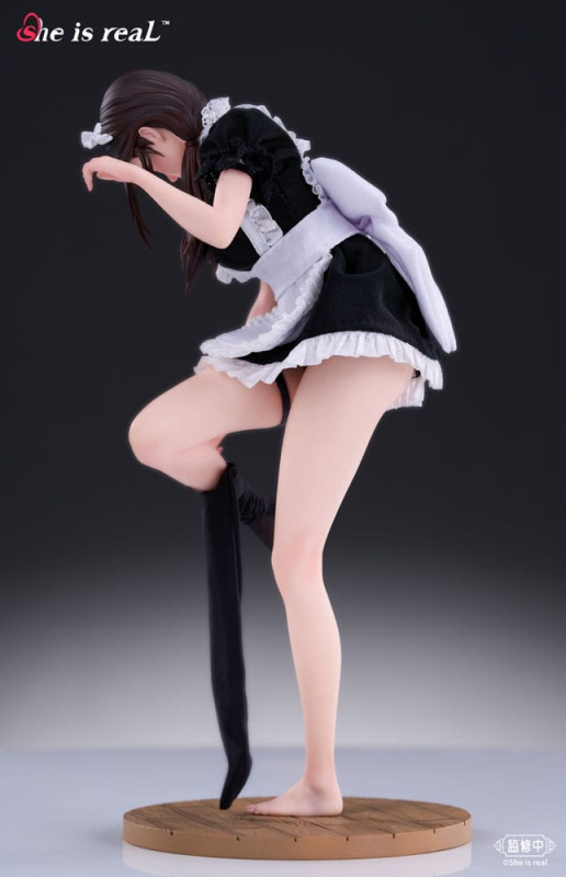 Original Character Dress Series PVC Statue 1/6 She is real Water Droplet Maid 27 cm 11