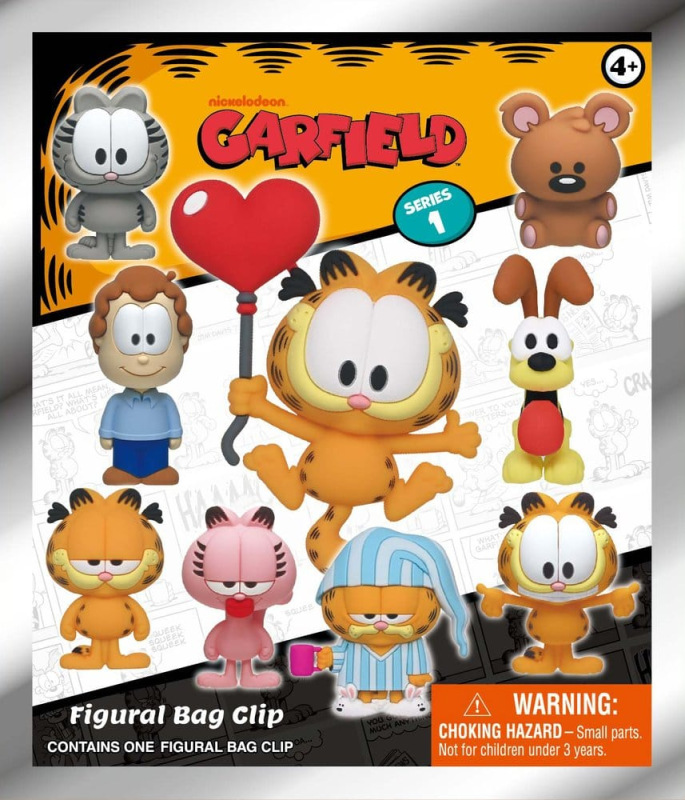 Garfield 3D Foam Bag Clips Serie 1 Display (24) 2