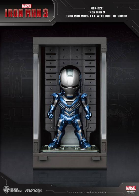 Iron Man 3: Iron Mna Mark XXX - Mini Egg Figure Hall of Armor 8 cm - Beast Kingdom