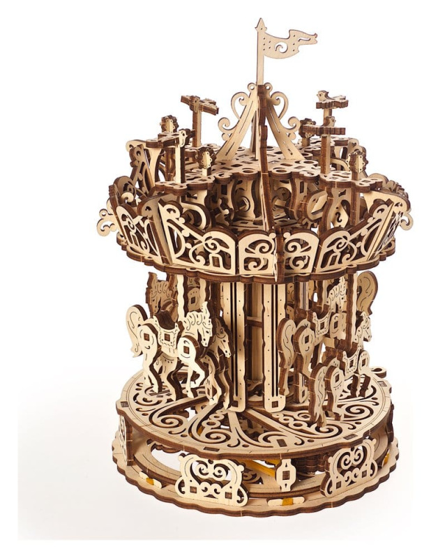 Ugears 3D Wooden Puzzle Carousel 12