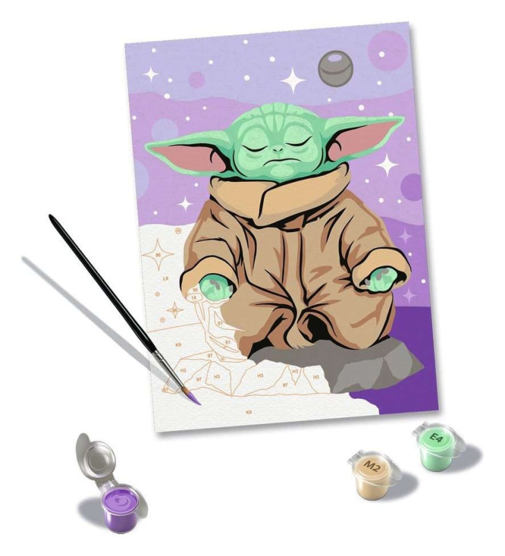 Star Wars: The Mandalorian CreArt Painting by Numbers Meditating Grogu 2