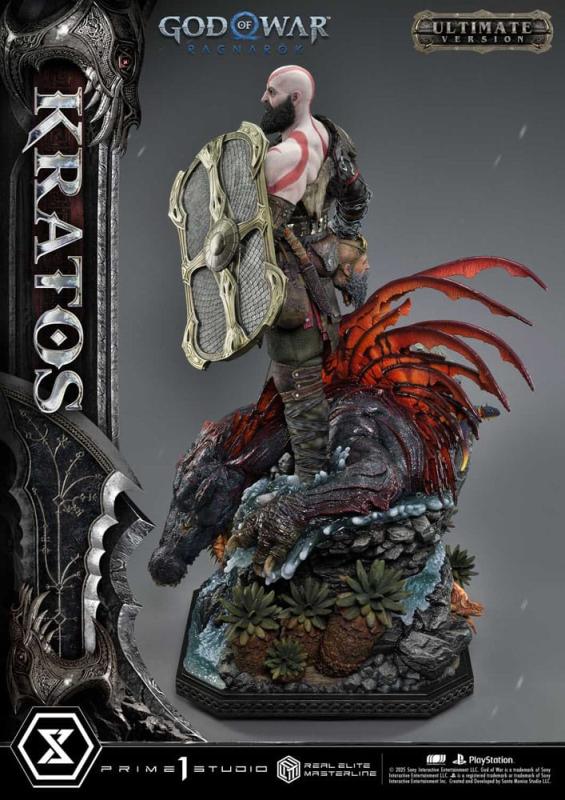 God of War: Ragnarok Real Elite Masterline Series Statue 1/3 Kratos Ultimate Version 95 cm 13