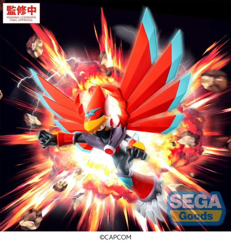 Mega Man Battle Network Luminasta PVC Figure Mega Man Falzar Beast 19 cm 2