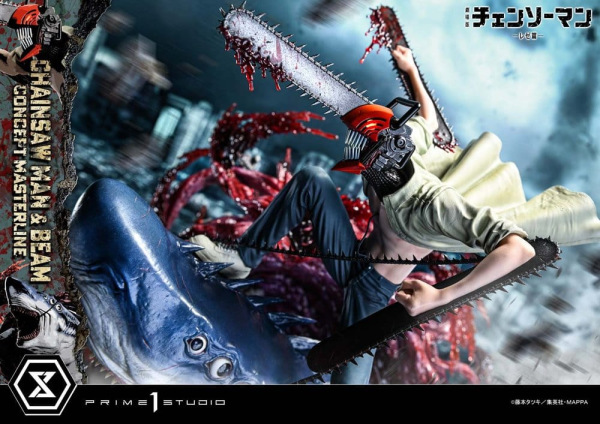 Chainsaw Man Concept Masterline Series Statue 1/6 Chainsaw Man & Beam 73 cm 2