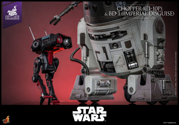 Star Wars Action Figure Set 1/6 Chopper (C1-10P&trade;) & BD-1&trade; (Imperial Disguise) 18 cm & 8 6