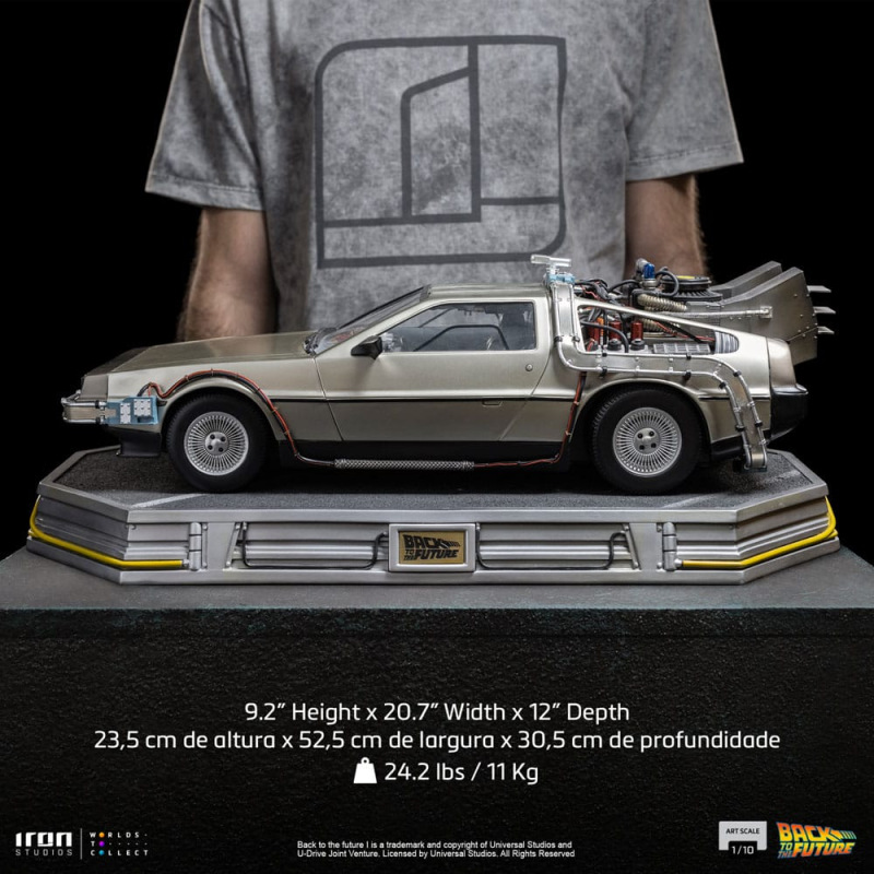 Back to the Future Art Scale Statue 1/10 DeLorean 53 cm 12