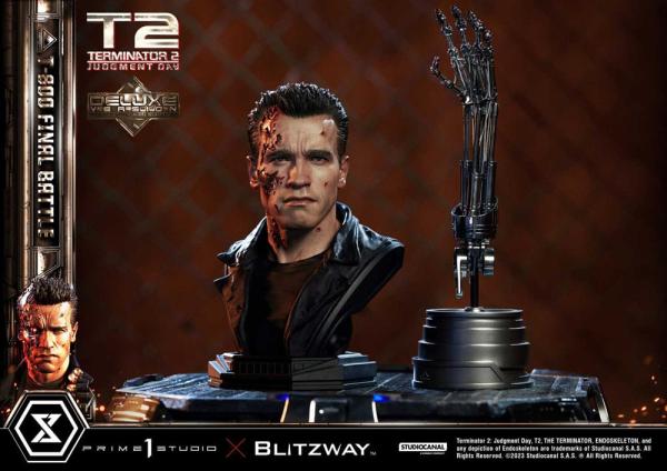 Terminator 2 Museum Masterline Series Statue 1/3 T-800 Final Battle Deluxe Version 75 cm 11