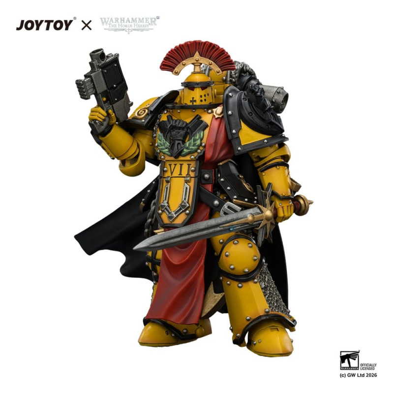 Warhammer Action Figure Imperial Fists Legion Praetor in Mk III Armour 13 cm 7