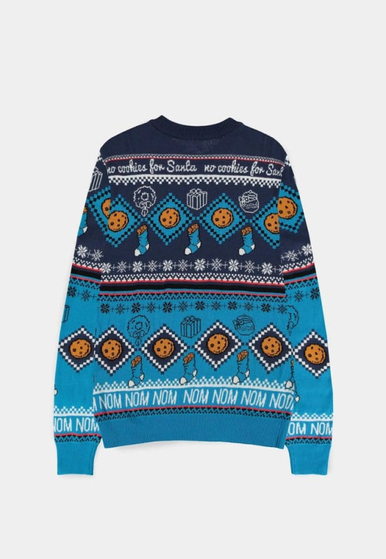 Sesame Street Christmas Sweater Cookie Monster Size S 1