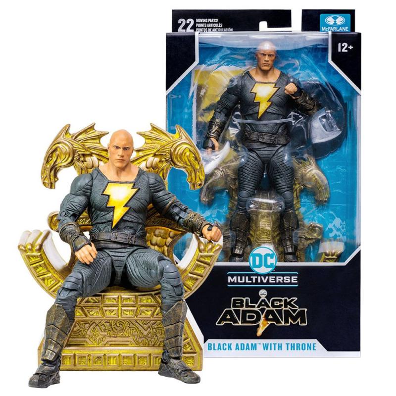 DC Black Adam: Black Adam with Throne 18 cm Movie Action Figure - McFarlane Toys