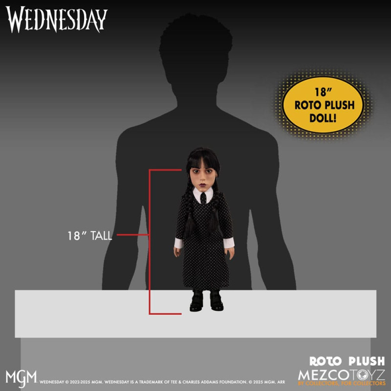 Wednesday MDS Roto Plush Doll Wednesday 46 cm 5