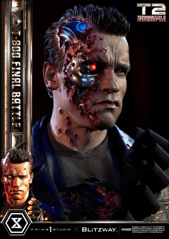 Terminator 2 Museum Masterline Series Statue 1/3 T-800 Final Battle Regular Version 75 cm 14