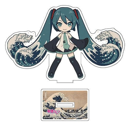 Hatsune Miku x Katsushika Hokusai iXima Die-Cut Acrylic Stand Assortment 10 cm 5