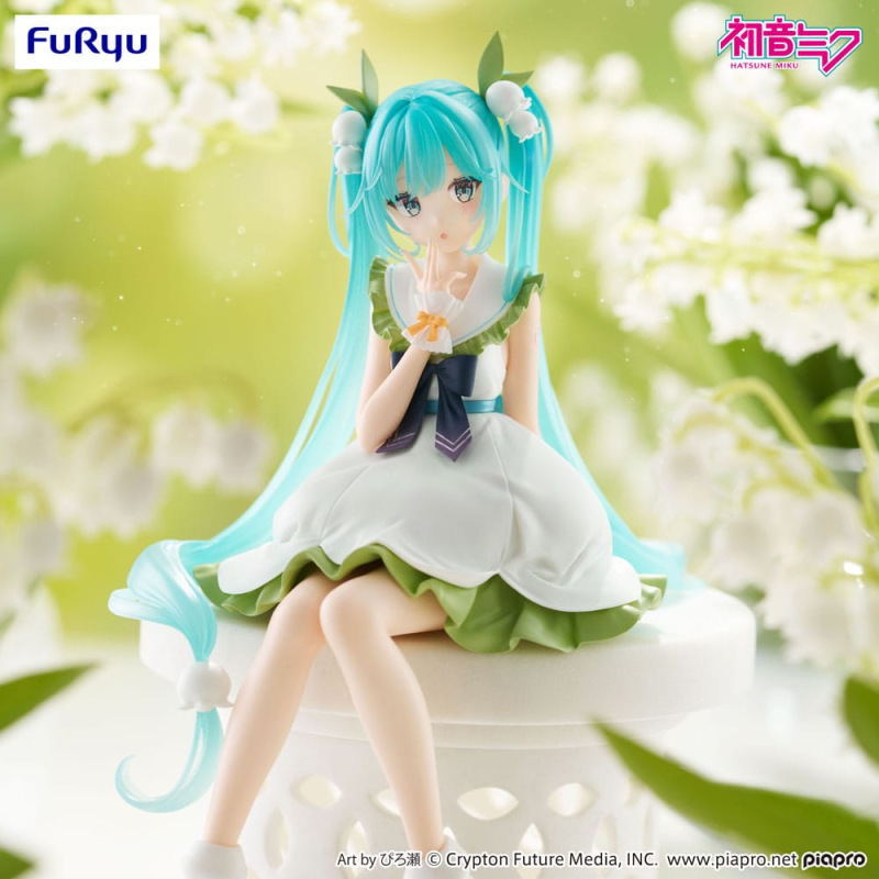 Hatsune Miku Noodle Stopper PVC Statue Flower Fairy Lily of the Valley 14 cm 1