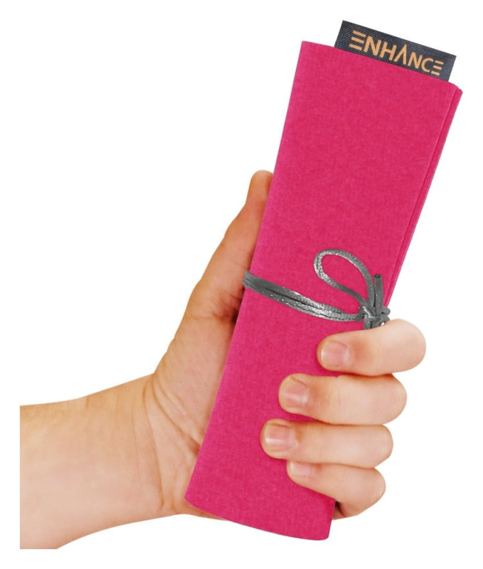 Enhance Tabletop Accessories Roll on a Scroll Dice and Rolling Mat Pink 3