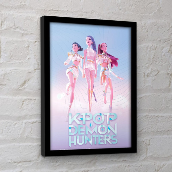 KPop Demon Hunters Collector Print Framed Poster Trio 1