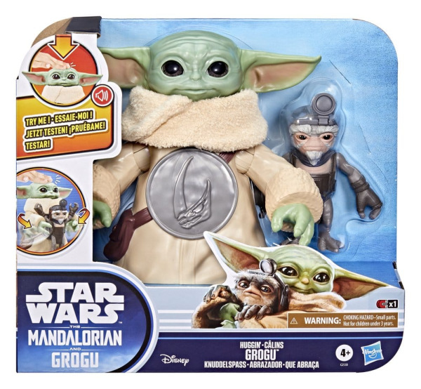 Star Wars: The Mandalorian & Grogu Electronic Action Figure Huggin' Grogu & Anzellan 17 cm 3