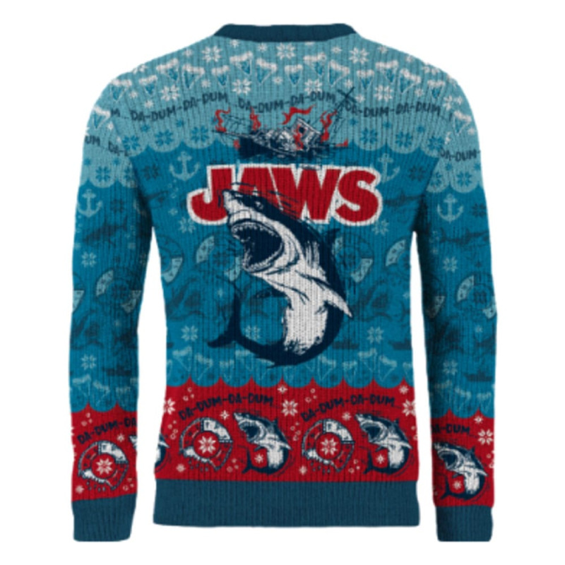 Jaws Christmas Sweater Jaws Size M 1