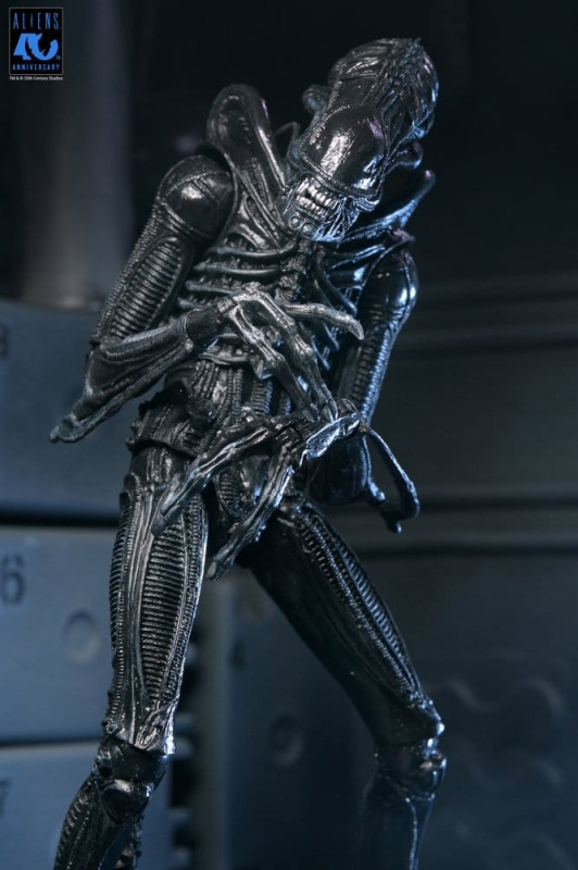 Aliens Ultimate Action Figure Warrior (1986) Xenomorph Black (40th Anniversary) 23 cm 6