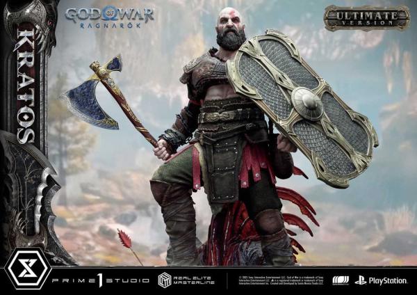 God of War: Ragnarok Real Elite Masterline Series Statue 1/3 Kratos Ultimate Bonus Version 95 cm 8